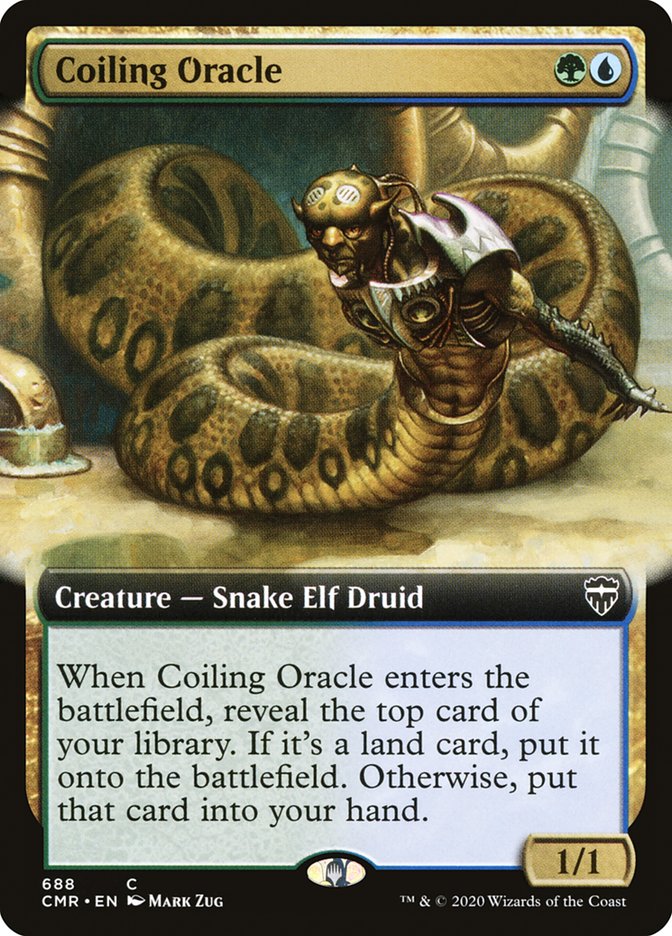 Coiling Oracle (Extended Art) [Commander Legends] | Jomio and Rueliete's Cards and Comics