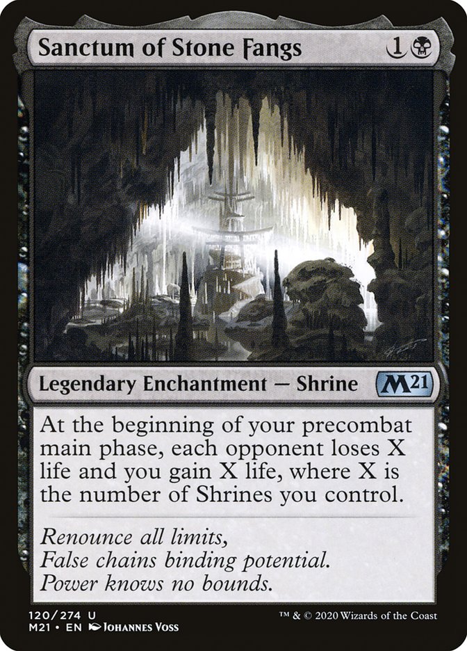 Sanctum of Stone Fangs [Core Set 2021] | Jomio and Rueliete's Cards and Comics