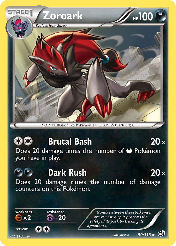 Zoroark (90/113) [Black & White: Legendary Treasures] | Jomio and Rueliete's Cards and Comics