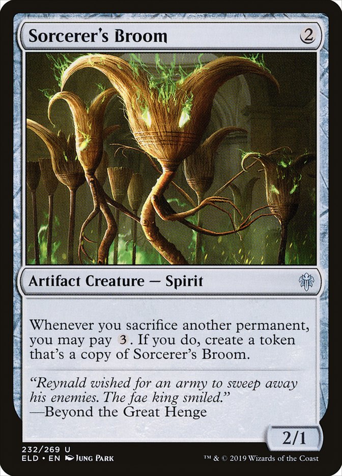 Sorcerer's Broom [Throne of Eldraine] | Jomio and Rueliete's Cards and Comics