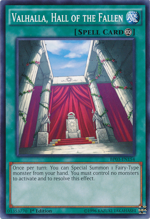 Valhalla, Hall of the Fallen [BP03-EN154] Common | Jomio and Rueliete's Cards and Comics