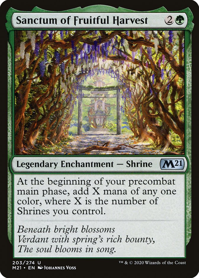 Sanctum of Fruitful Harvest [Core Set 2021] | Jomio and Rueliete's Cards and Comics