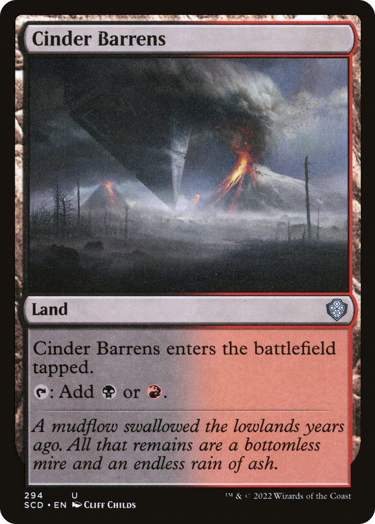Cinder Barrens [Starter Commander Decks] | Jomio and Rueliete's Cards and Comics