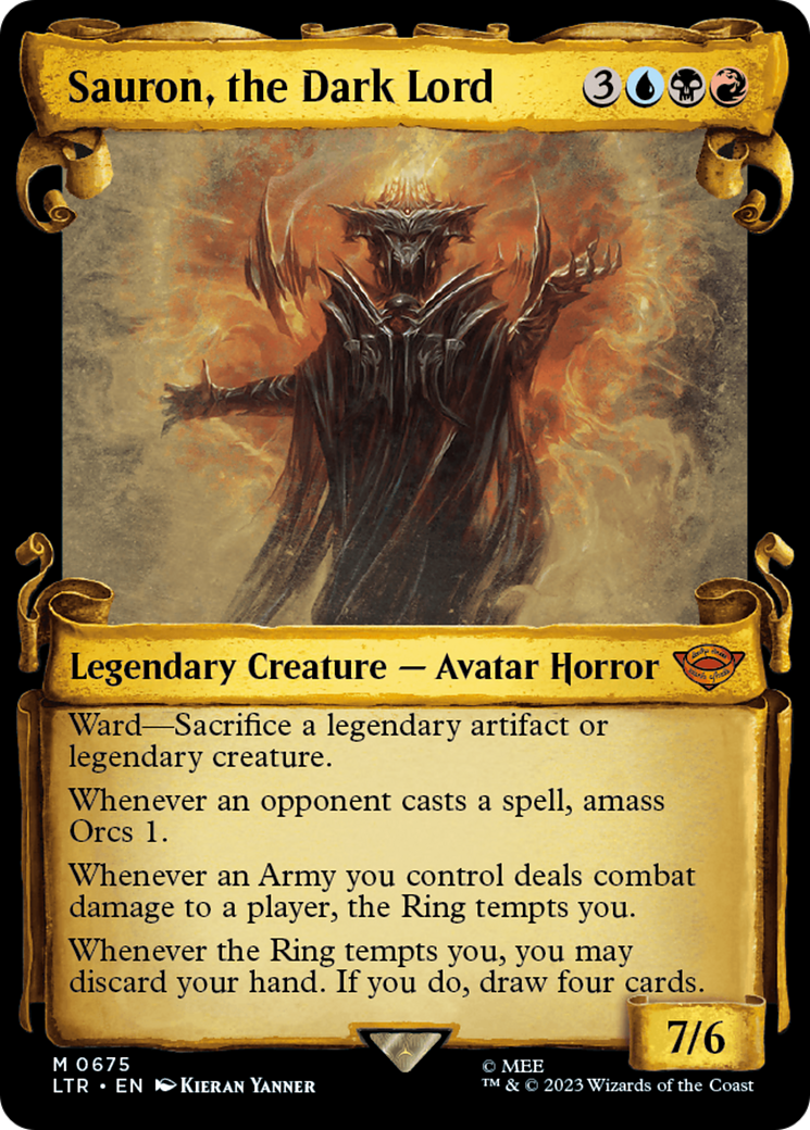 Sauron, the Dark Lord [The Lord of the Rings: Tales of Middle-Earth Showcase Scrolls] | Jomio and Rueliete's Cards and Comics