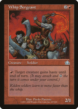 Whip Sergeant [Prophecy] | Jomio and Rueliete's Cards and Comics