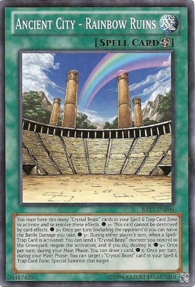 Ancient City - Rainbow Ruins [BATT-EN006] Starfoil Rare | Jomio and Rueliete's Cards and Comics