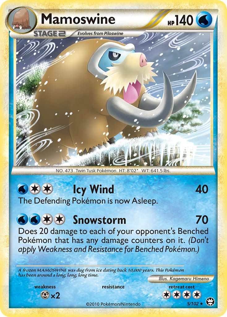 Mamoswine (5/102) (Theme Deck Exclusive) [HeartGold & SoulSilver: Triumphant] | Jomio and Rueliete's Cards and Comics