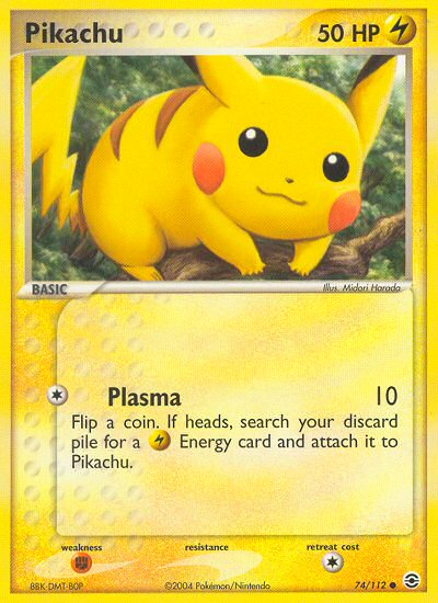 Pikachu (74/112) [EX: FireRed & LeafGreen] | Jomio and Rueliete's Cards and Comics