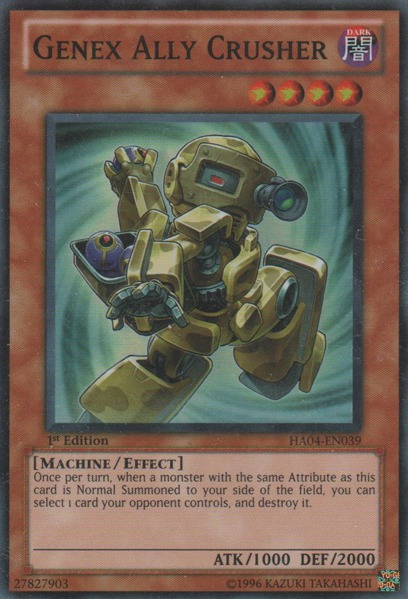 Genex Ally Crusher [HA04-EN039] Super Rare | Jomio and Rueliete's Cards and Comics