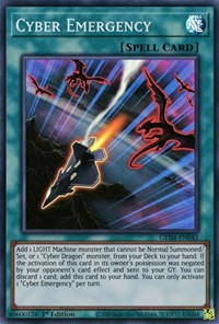 Cyber Emergency [GEIM-EN042] Super Rare | Jomio and Rueliete's Cards and Comics