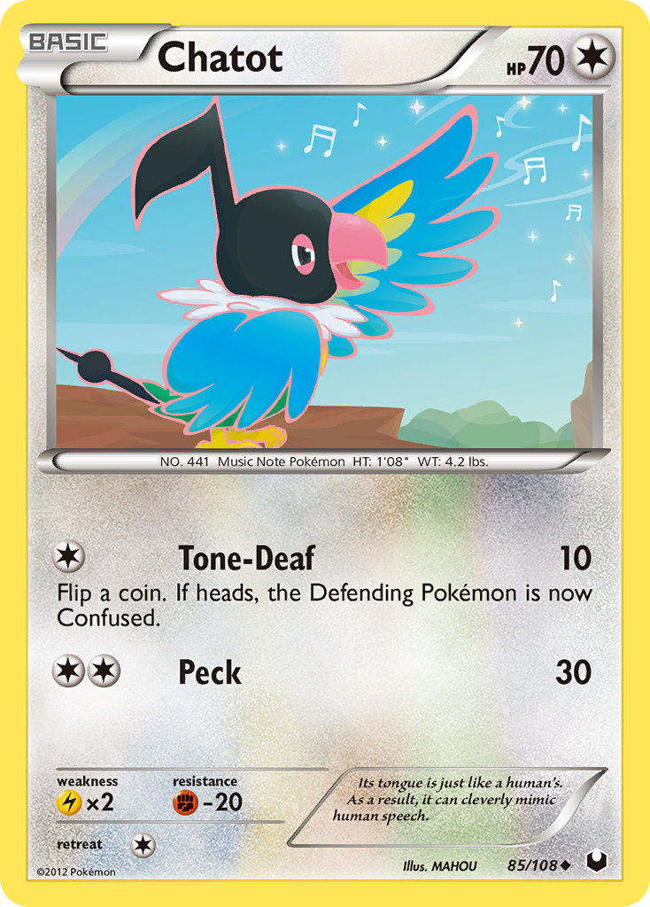 Chatot (85/108) [Black & White: Dark Explorers] | Jomio and Rueliete's Cards and Comics