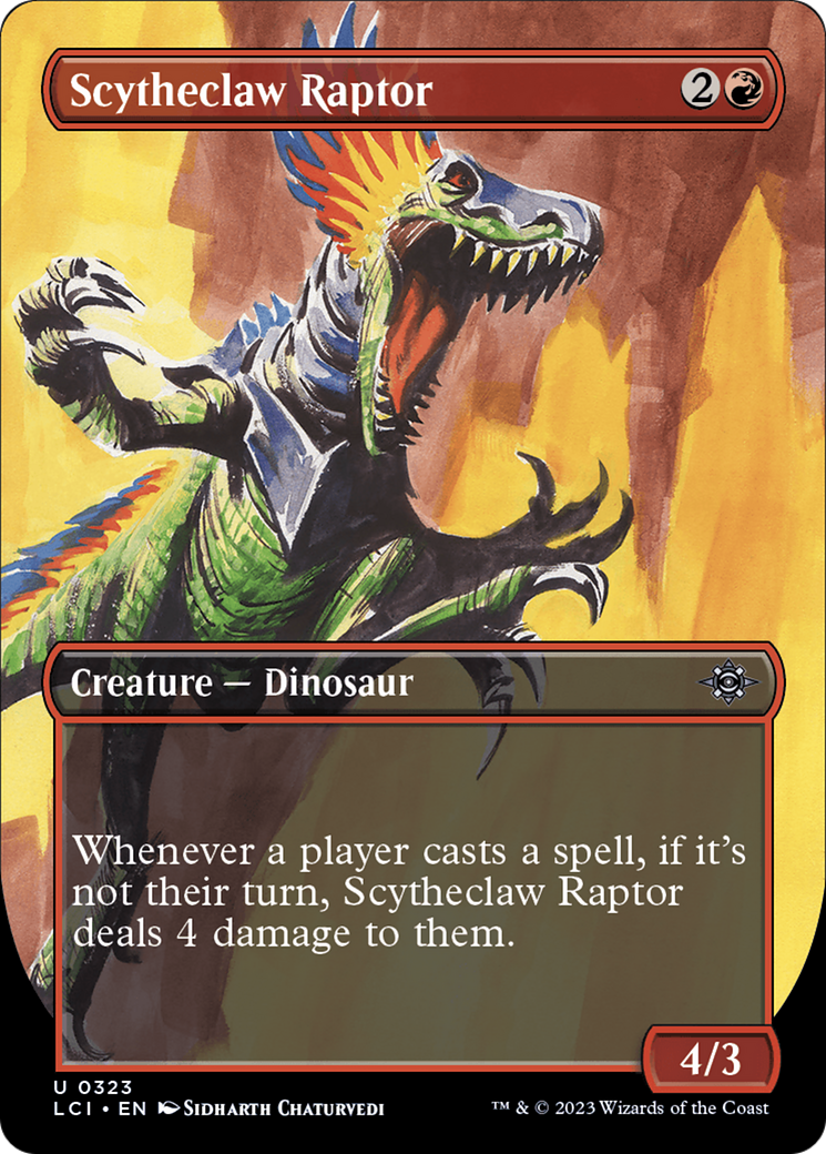 Scytheclaw Raptor (Borderless) [The Lost Caverns of Ixalan] | Jomio and Rueliete's Cards and Comics