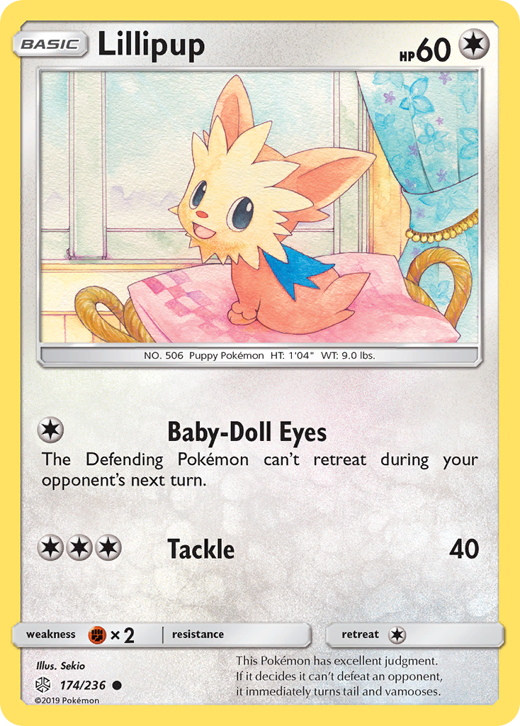 Lillipup (174/236) [Sun & Moon: Cosmic Eclipse] | Jomio and Rueliete's Cards and Comics