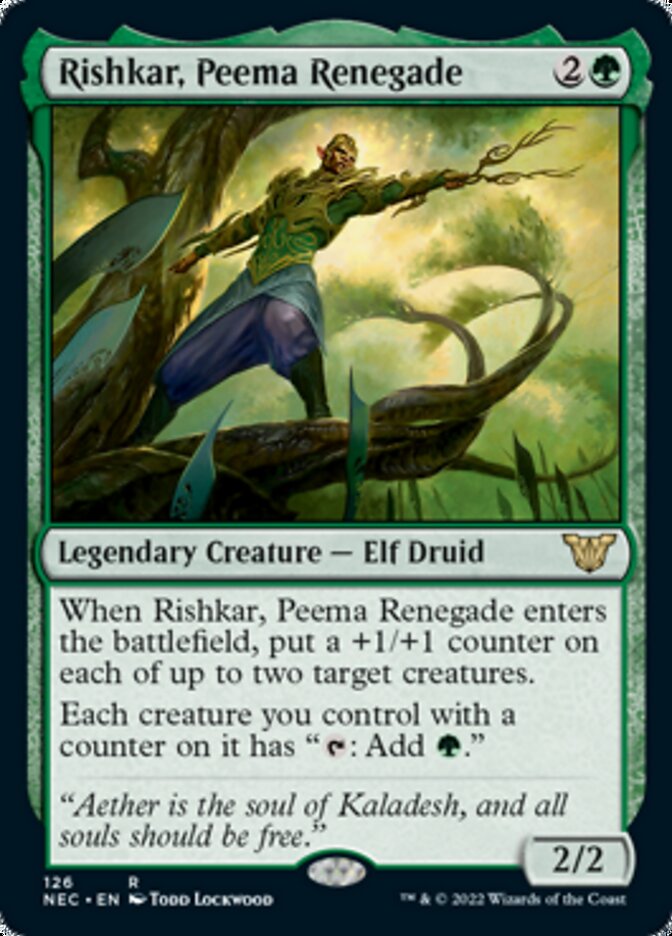 Rishkar, Peema Renegade [Kamigawa: Neon Dynasty Commander] | Jomio and Rueliete's Cards and Comics