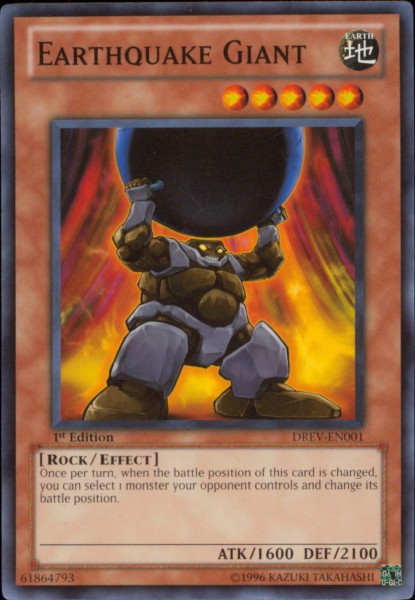 Earthquake Giant [DREV-EN001] Common | Jomio and Rueliete's Cards and Comics