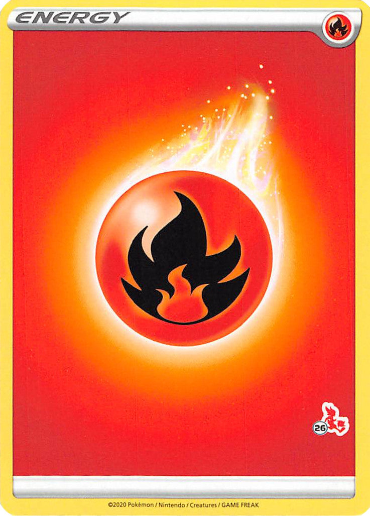 Fire Energy (Cinderace Stamp #26) [Battle Academy 2022] | Jomio and Rueliete's Cards and Comics