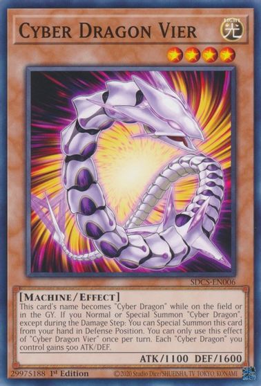 Cyber Dragon Vier [SDCS-EN006] Common | Jomio and Rueliete's Cards and Comics