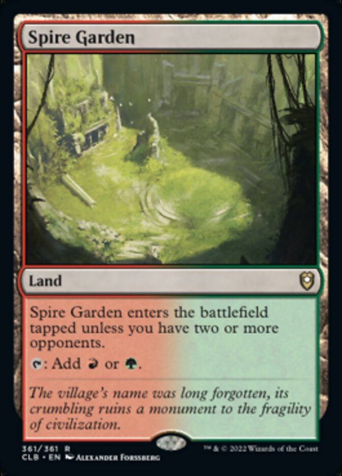 Spire Garden [Commander Legends: Battle for Baldur's Gate] | Jomio and Rueliete's Cards and Comics