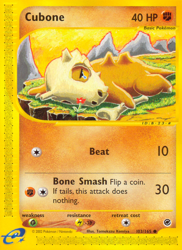 Cubone (103/165) [Expedition: Base Set] | Jomio and Rueliete's Cards and Comics