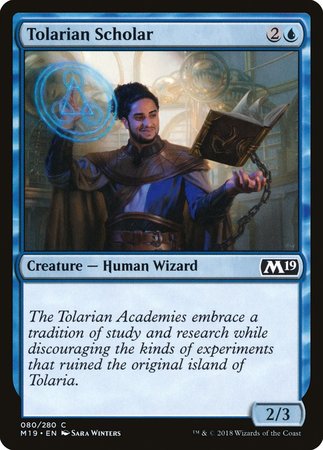 Tolarian Scholar [Core Set 2019] | Jomio and Rueliete's Cards and Comics