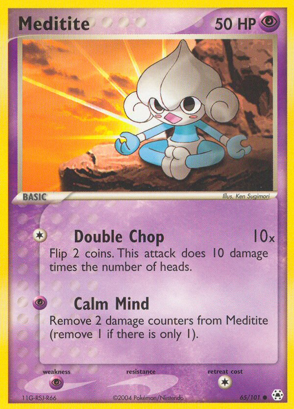 Meditite (65/101) [EX: Hidden Legends] | Jomio and Rueliete's Cards and Comics
