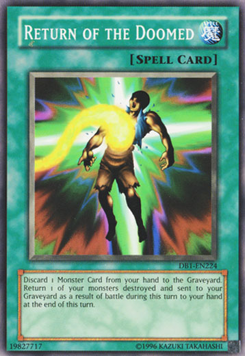 Return of the Doomed [DB1-EN224] Common | Jomio and Rueliete's Cards and Comics