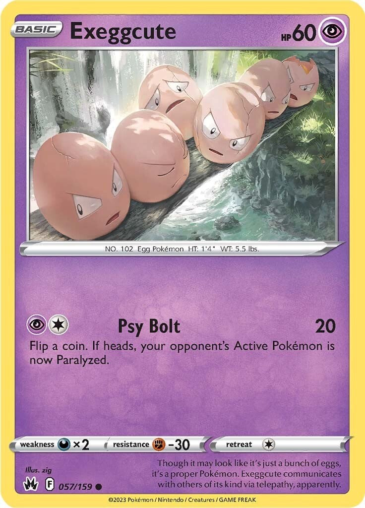 Exeggcute (057/159) [Sword & Shield: Crown Zenith] | Jomio and Rueliete's Cards and Comics