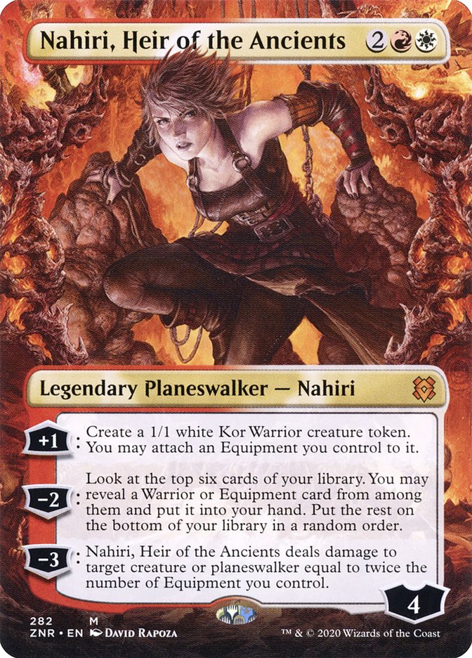 Nahiri, Heir of the Ancients (Borderless) [Zendikar Rising] | Jomio and Rueliete's Cards and Comics