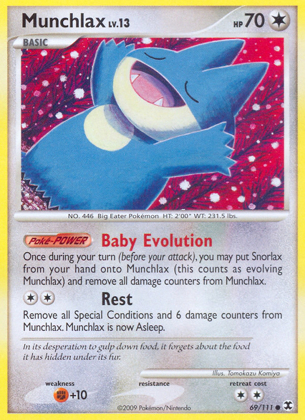 Munchlax (69/111) [Platinum: Rising Rivals] | Jomio and Rueliete's Cards and Comics