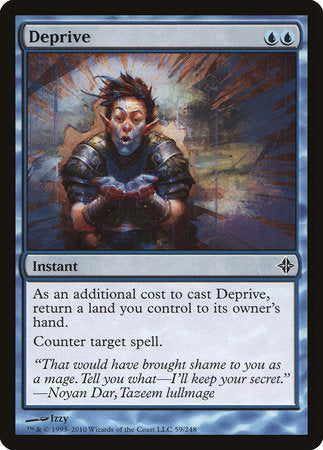Deprive [Rise of the Eldrazi] | Jomio and Rueliete's Cards and Comics