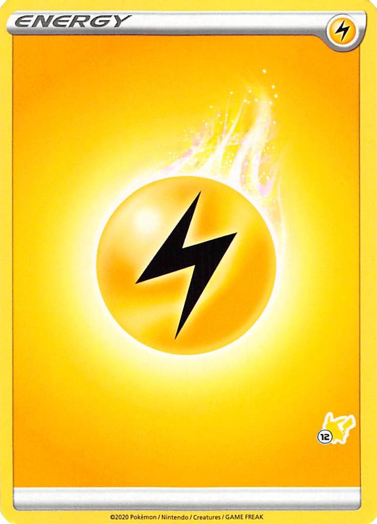 Lightning Energy (Pikachu Stamp #12) [Battle Academy 2022] | Jomio and Rueliete's Cards and Comics