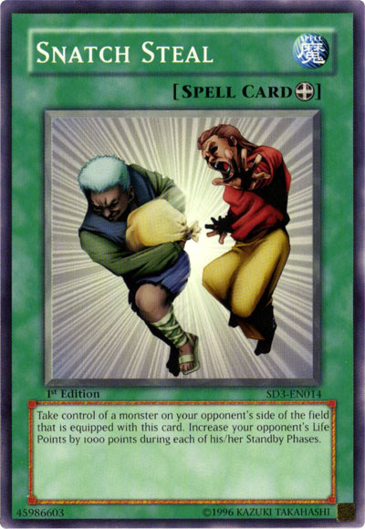 Snatch Steal [SD3-EN014] Common | Jomio and Rueliete's Cards and Comics