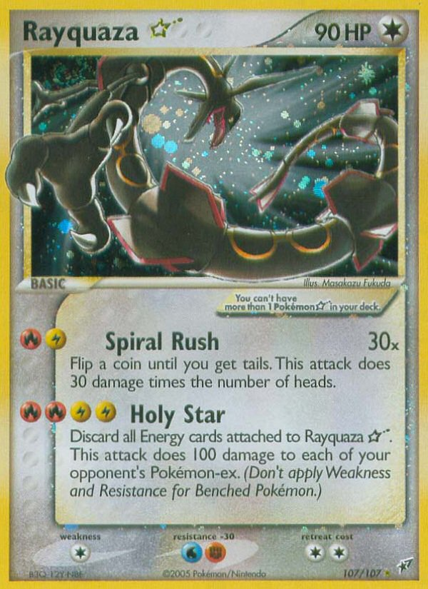 Rayquaza Star (107/107) [EX: Deoxys] | Jomio and Rueliete's Cards and Comics