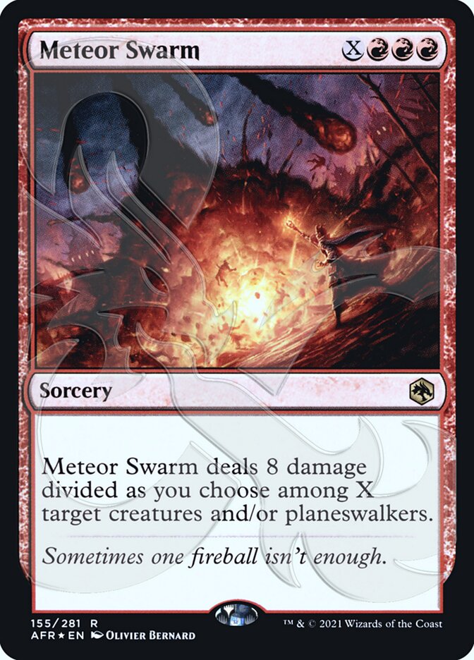 Meteor Swarm (Ampersand Promo) [Dungeons & Dragons: Adventures in the Forgotten Realms Promos] | Jomio and Rueliete's Cards and Comics