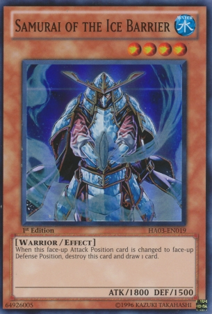 Samurai of the Ice Barrier [HA03-EN019] Super Rare | Jomio and Rueliete's Cards and Comics