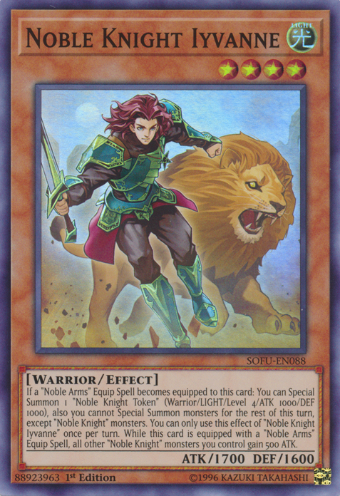 Noble Knight Iyvanne [SOFU-EN088] Super Rare | Jomio and Rueliete's Cards and Comics