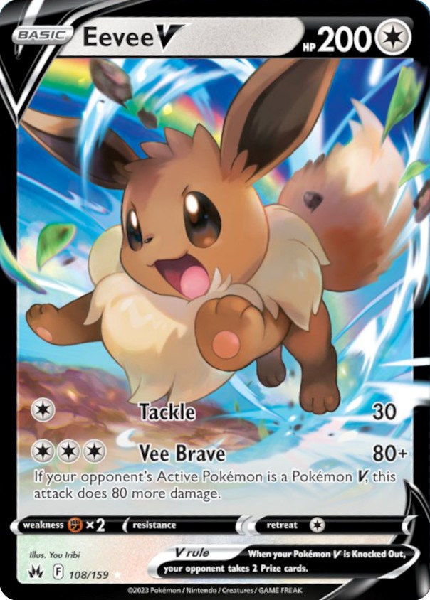 Eevee V (108/159) [Sword & Shield: Crown Zenith] | Jomio and Rueliete's Cards and Comics