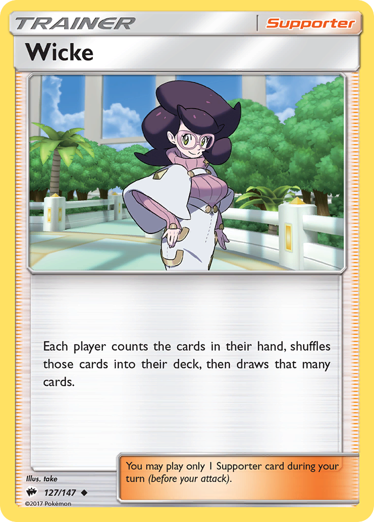 Wicke (127/147) [Sun & Moon: Burning Shadows] | Jomio and Rueliete's Cards and Comics