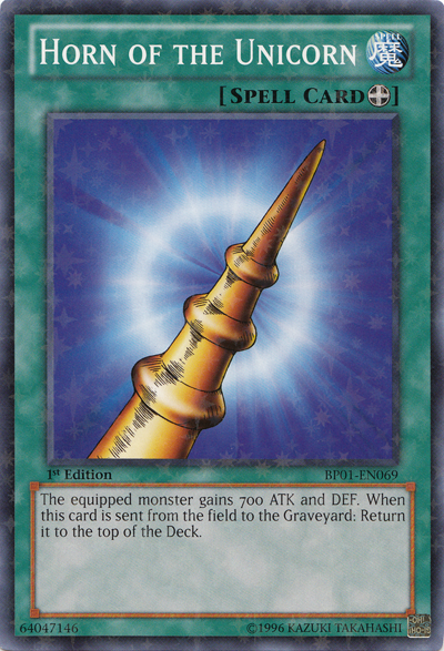 Horn of the Unicorn [BP01-EN069] Starfoil Rare | Jomio and Rueliete's Cards and Comics