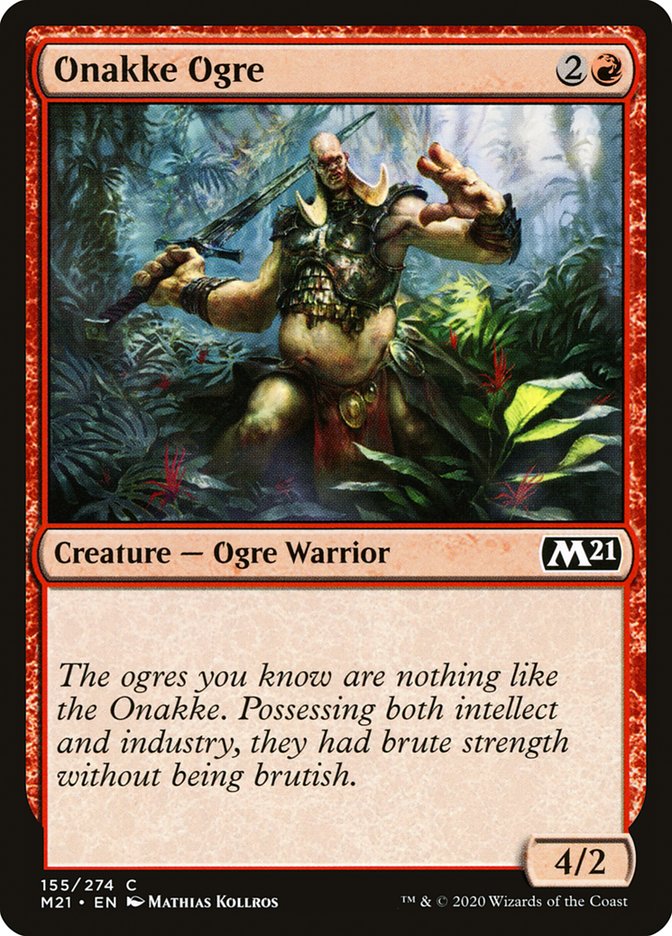 Onakke Ogre [Core Set 2021] | Jomio and Rueliete's Cards and Comics