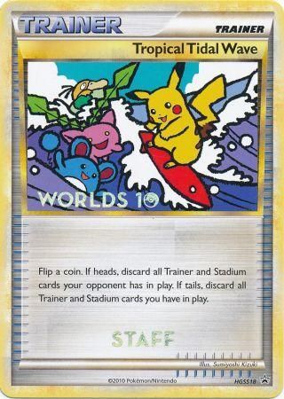 Tropical Tidal Wave (HGSS18) (Staff) [HeartGold & SoulSilver: Black Star Promos] | Jomio and Rueliete's Cards and Comics
