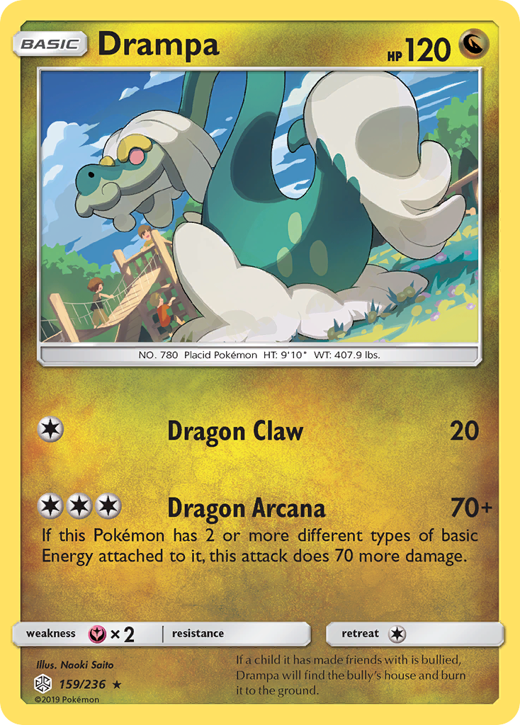 Drampa (159/236) [Sun & Moon: Cosmic Eclipse] | Jomio and Rueliete's Cards and Comics