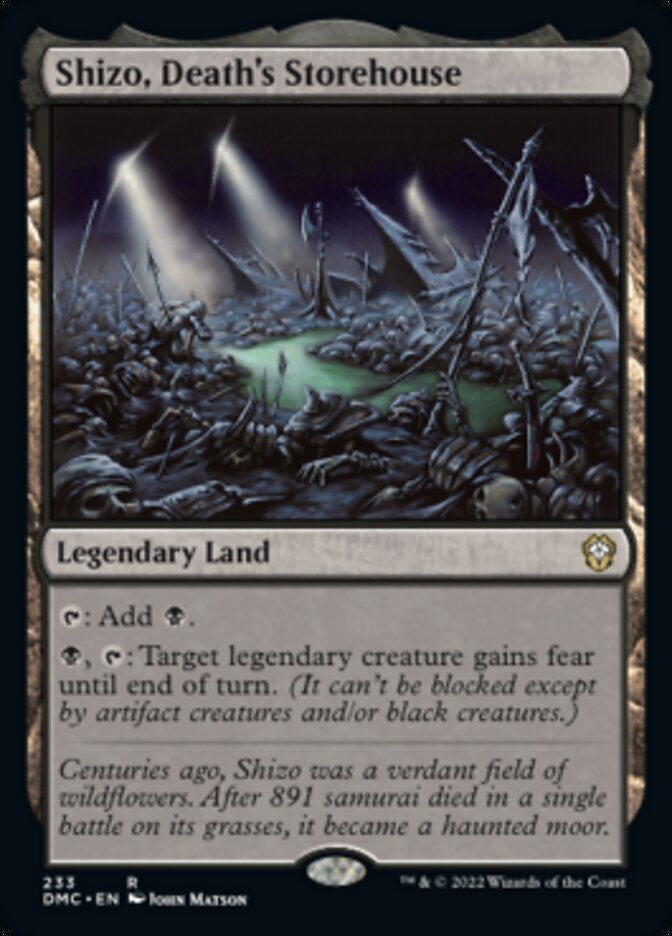 Shizo, Death's Storehouse [Dominaria United Commander] | Jomio and Rueliete's Cards and Comics