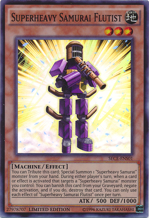 Superheavy Samurai Flutist (SE) [SECE-ENS01] Super Rare | Jomio and Rueliete's Cards and Comics