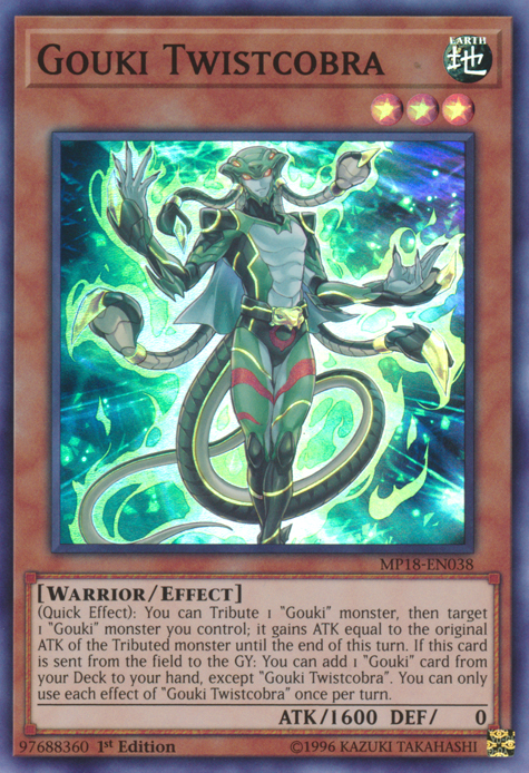 Gouki Twistcobra [MP18-EN038] Super Rare | Jomio and Rueliete's Cards and Comics