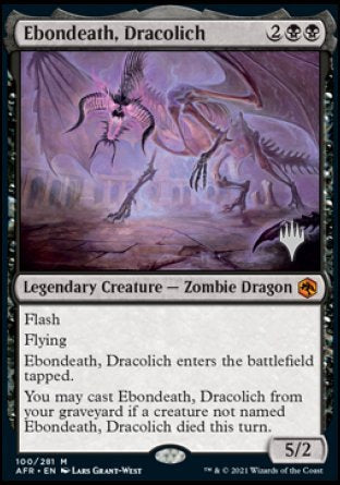 Ebondeath, Dracolich (Promo Pack) [Dungeons & Dragons: Adventures in the Forgotten Realms Promos] | Jomio and Rueliete's Cards and Comics