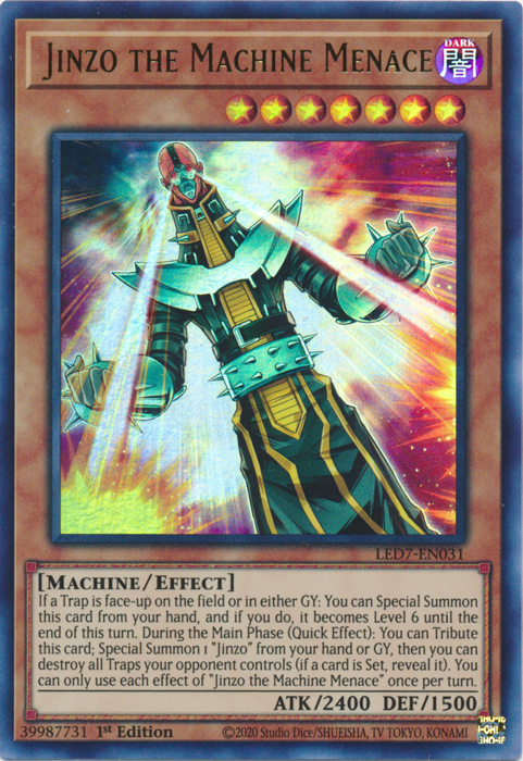 Jinzo the Machine Menace [LED7-EN031] Ultra Rare | Jomio and Rueliete's Cards and Comics