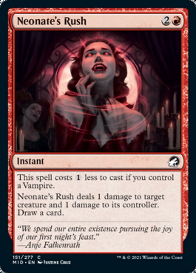 Neonate's Rush [Innistrad: Midnight Hunt] | Jomio and Rueliete's Cards and Comics