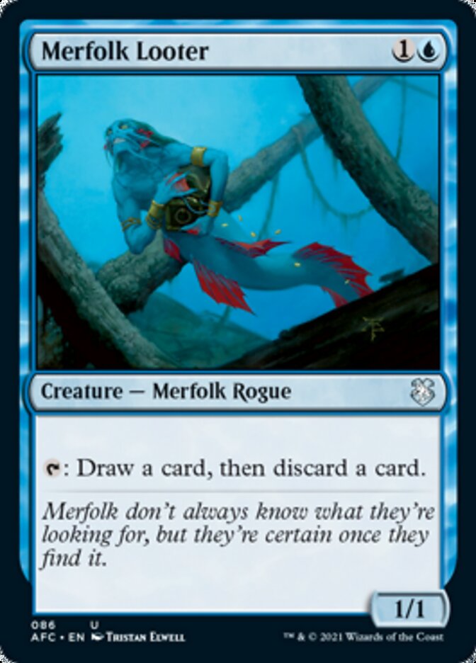 Merfolk Looter [Dungeons & Dragons: Adventures in the Forgotten Realms Commander] | Jomio and Rueliete's Cards and Comics