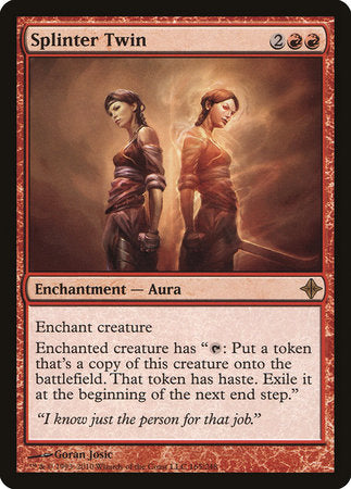 Splinter Twin [Rise of the Eldrazi] | Jomio and Rueliete's Cards and Comics